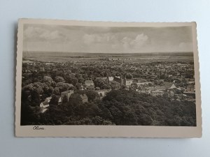 POSTCARD OLIVA GDANSK GENERAL VIEW 1942, STAMP, STAMPED