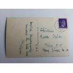 CARTE POSTALE SOPOT ZOPPOT 1943, TIMBRE, CACHET DE LA POSTE