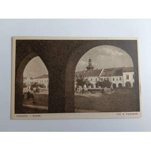 POSTKARTE KROSNO MARKT, FOT FALKOWSKI 1950