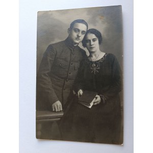 PRE-WAR PHOTO, WOMAN AND MAN