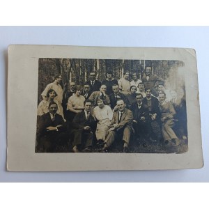 PRE-WAR PHOTO, WRONKI, GROUP OF PEOPLE, 1924