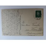 POSTKARTE WROCŁAW BRESLAU, HALA STULECIA, PERGOLA, HALA LUDOWA VORKRIEGSZEIT 1930, BRIEFMARKE, STEMPEL