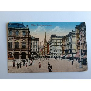 POSTKARTE WIEN KARNTNERSTRASSE, VORKRIEGSZEIT 1916