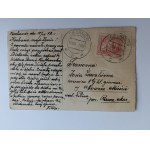 BRIEFMARKE CIECHANÓW, WEIHNACHTSPOSTKARTE, ROSEN, VORKRIEGSZEIT 1928