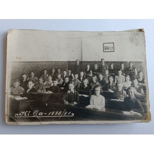 PHOTO PRE-WAR CHILDREN SCHOOL, CLASS VI A, 1938
