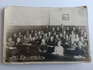 PHOTO PRE-WAR CHILDREN SCHOOL, CLASS VI A, 1938
