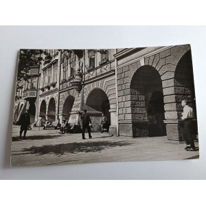 POSTCARD PRL CIESZYN ARCADES OF BAROQUE TOWNHOUSES IN THE MARKET SQUARE