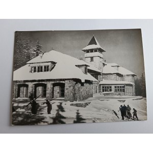 CARTE POSTALE PRL BESKID ŚLĄSKI SHELTER PTTK NA SZYNDZIELNI