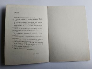 CARTOLINA POLACCA DI HALINA CHROSTOWSKA, UCCELLI IN GABBIA, AQUILA POESIA DI JULIAN PRZYBOŚ, PIEGHEVOLE