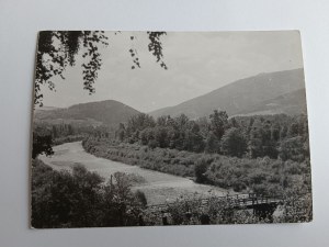 POSTCARD PRL SILESIAN BESKID RIVER WISLA