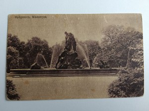 POSTCARD BYDGOSZCZ WATERWORKS PRE-WAR