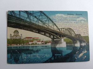 CARTE POSTALE PARKANY MOLDAVIA, DNIESTER, BRIDGE, PRE-WAR