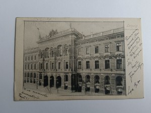 POHLEDNICE LIPSKO DLOUHÁ ADRESA, PŘEDVÁLEČNÁ ZNÁMKA, ZNÁMKA, 1900