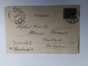 POHĽADNICA LIPSKO DLHÁ ADRESA, PREDVOJNOVÁ ZNÁMKA, ZNÁMKA, 1900