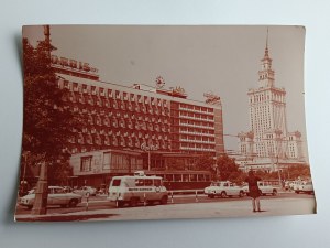 POSTKARTE WARSCHAU HOTEL METROPOL, PALAST DER KULTUR UND WISSENSCHAFT