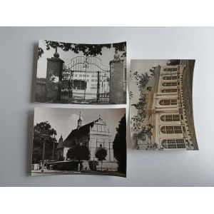 ENSEMBLE DE 3 CARTES POSTALES PRL RADZYŃ PODLASKI, ORANGERIE BAROQUE CONSTRUITE SELON LES PLANS DE JAKUB FONTANA, AUJOURD'HUI CINÉMA