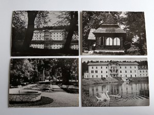 SET OF 4 PRL POSTCARDS NAŁĘCZÓW, SANATORIUM