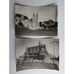 LOT DE 2 CARTES POSTALES PRL BRZEG, CITY HALL