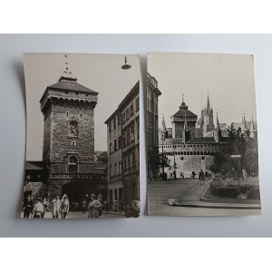 SET DI 2 CARTOLINE PRL KRAKÓW BARBAKAN, FLORIAŃSKA GATE