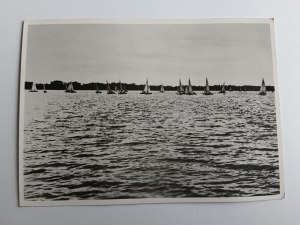 POSTCARD PRL GIZYCKO, REGATTA ON LAKE KISAJNO