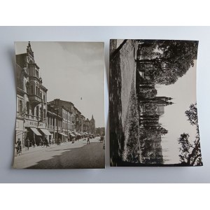 SET OF 2 PRL POSTCARDS GNIEZNO, CATHEDRAL, CHROBRY STREET
