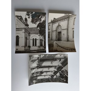 SET OF 3 PRL POSTCARDS ZAMOSC, FRAGMENT OF THE COLLEGIATE CHURCH