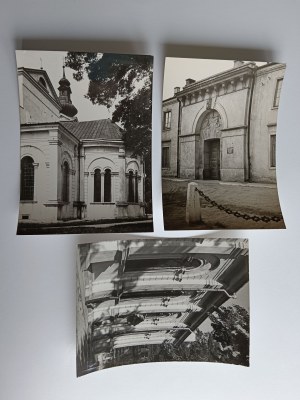 SET OF 3 PRL POSTCARDS ZAMOSC, FRAGMENT OF THE COLLEGIATE CHURCH