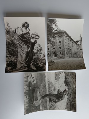 SET OF 3 POSTCARDS PRL TORUN, FLISAK SCULPTURE