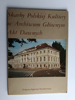 SET OF 9 POSTCARDS TREASURES OF POLISH CULTURE IN THE MAIN ARCHIVE OF OLD FILES