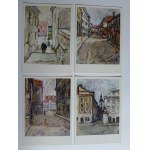 SET DI 9 CARTOLINE VARSAVIA STRADE DEL CENTRO STORICO, MAL DANUTA IWANICKA