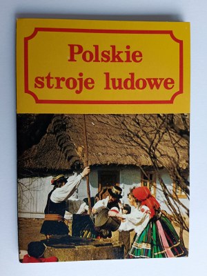 SET OF 9 POSTCARDS POLISH FOLK COSTUMES