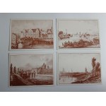 SET OF 13 POSTCARDS GDANSK IN XIXTH CENTURY ENGRAVINGS, REPRODUCTION, REPRINT