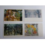 ENSEMBLE DE 8 CARTES POSTALES PEINTURE STANISŁAW WYSPIAŃSKI