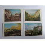SET OF 9 POSTCARDS PAINTING BELLOTTO, CANALETTO, WARSAW