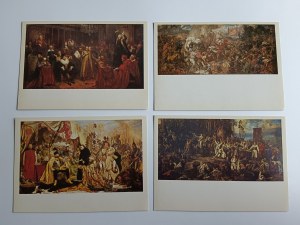 SET OF 9 POSTCARDS PAINTING JAN MATEJKO