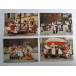 SET OF 9 POSTCARDS ARTISTIC STAGE BAND OF PENSIONERS CHEERFUL AUTUMN, KRAKOW