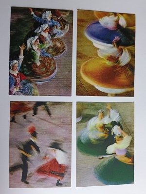 SET OF 9 POSTCARDS STATE SONG AND DANCE ENSEMBLE ŚLĄSK, DANCE IMPRESSIONS