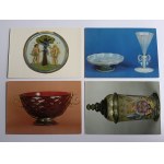 SET OF 9 POSTCARDS GLASS XVI-XVII CENTURY. NATIONAL MUSEUM IN POZNAN, POZNAŃ, CZARKA, GLASS, PATERA, CUP