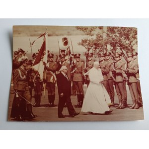 PHOTO POPE JAN PAUL II, PAPAL VISIT TO POLAND, HOLY FATHER'S PILGRIMAGE TO THE COUNTRY, MILITARY, SOLDIERS