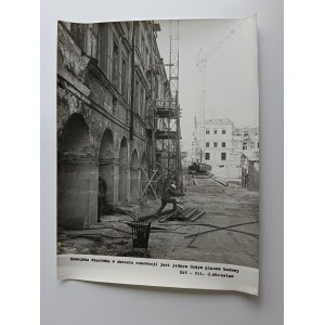 PHOTO PRL ZAMOSC, OLD TOWN DURING RENOVATION, CONSTRUCTION SITE