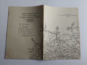 SCHEMATIC MAP OF THE BUS NETWORK, BIAŁYSTOK, ŁOMŻA, OSTROŁĘKA