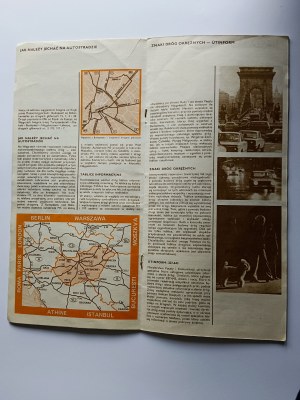 BROCHURE, TOURIST GUIDE, MAP, BY CAR IN HUNGARY, HUNGARY, BUDAPEST