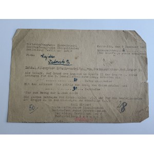 KATOWICE, KATTOWITZ, LETTRE, 1942