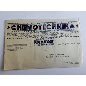 KRAKÓW CHEMOTECHNIKA BIURO INŻYNIERSKIE, KNURÓW, MAGAZIN 1928
