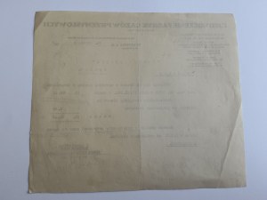WEŁNOWIEC, KATOWICE, ZJEDNOCZENIE FABRYK GAZÓW PRZEMYSŁOWYCH, PISMO, 1929 R, ZNÁMKA