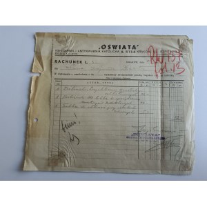 KRAKOV, KATOLÍCKE KNÍHKUPECTVO, ÚČET 1941