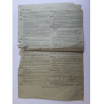 CARTA DI REGISTRAZIONE, ANMELDESCHEIN, WARSAW, WARSCHAU, TIMBRO