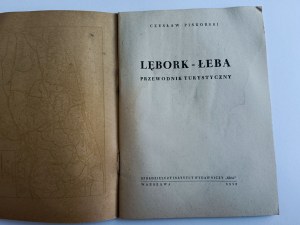 Piskorowski Czesław, Lębork, Łeba Guide PTTK 1952 année KRAJ Maison d'édition