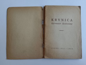 BATKOWSKI S., Krynica Informator Ilustrowany sezon 1957/1958 wydał PTTK