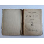 Wacław Filochowski, romanzo ZNAK Varsavia 1922 casa editrice PERZYŃSKI NIKLEWICZ I S-KA
